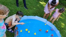 Die Hoigümper-Kinder hatten ihren Spass bei den diversen Wasserspielen. Foto: zVg 